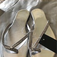 silver diamante flip flops for sale