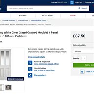 interior glazed doors white for sale