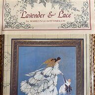 lavender lace cross stitch for sale