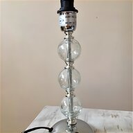 vintage glass chrome table lamp for sale