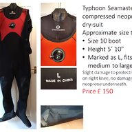 rubber drysuit for sale