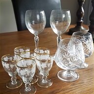 etched crystal glasses for sale