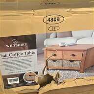 oak coffee table storage for sale