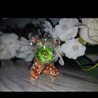 glass flower frog pink for sale