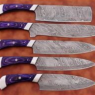 damascus steel kitchen knives for sale