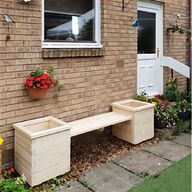 wooden outdoor storage bench for sale