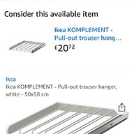 wardrobe hanger rail for sale