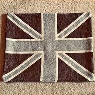 union jack cushion brown for sale