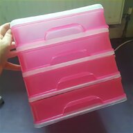 pink plastic drawers for sale
