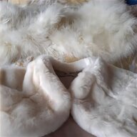 ivory fur wedding shrug for sale