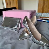 shoes matching bag silver for sale