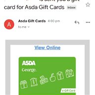 asda gift card for sale