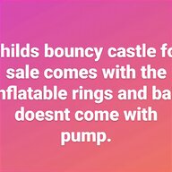 childrens bouncy castles for sale