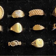 mens white gold signet rings for sale