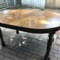 solid oak oval dining table for sale
