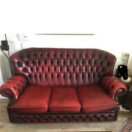 leather chesterfield sofa oxblood for sale