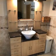 vanity unit bathroom light oak for sale