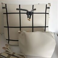 navy cream handbag for sale