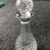 silver necked decanters for sale