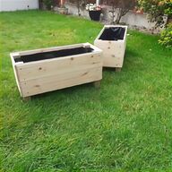 wooden trough planter for sale