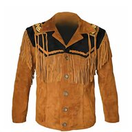 vintage fringed leather jacket for sale
