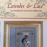 lavender lace cross stitch for sale