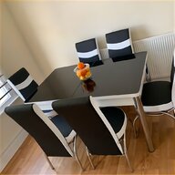 dark wood dining table 6 chairs for sale