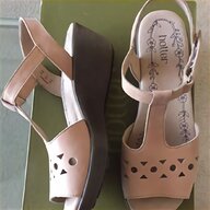 ladies leather wedge sandals for sale