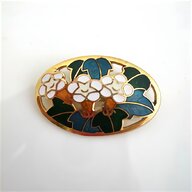 vintage enamel flower brooches for sale