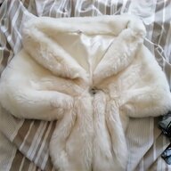 ivory fur wrap for sale