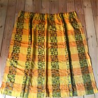 vintage orange curtains for sale