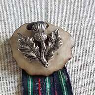 silver scottish thistle brooch for sale