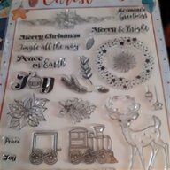 christmas clear rubber stamps for sale
