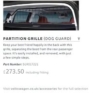 dog guard vw passat estate for sale