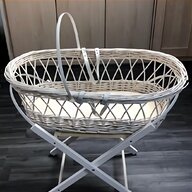 white wicker moses basket for sale