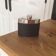 black leather hip flask for sale