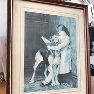 antique dog painting for sale