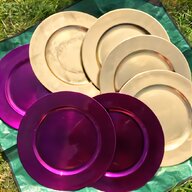 purple charger plates for sale