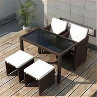 brown rattan dining set for sale