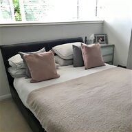 dark leather king bed for sale