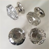 crystal door knobs pair for sale