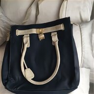 navy cream handbag for sale