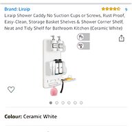 white shower tidy for sale
