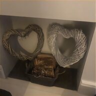 large white wicker hearts for sale