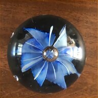 glass fish blue paperweight for sale