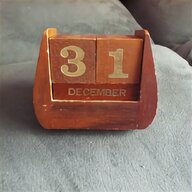 vintage wooden perpetual calendar for sale