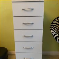 white 5 drawer unit for sale