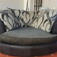 black leather cuddle chair for sale