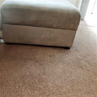 brown leather footstool for sale