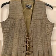 womens leather waistcoat for sale